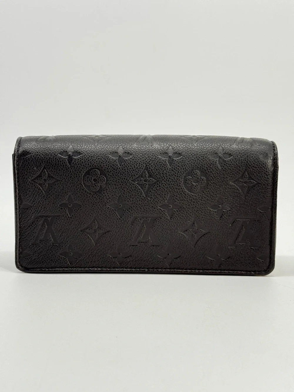 Louis Vuitton Lily Wallet On Chain Black Monogram Empreinte Leather Bag